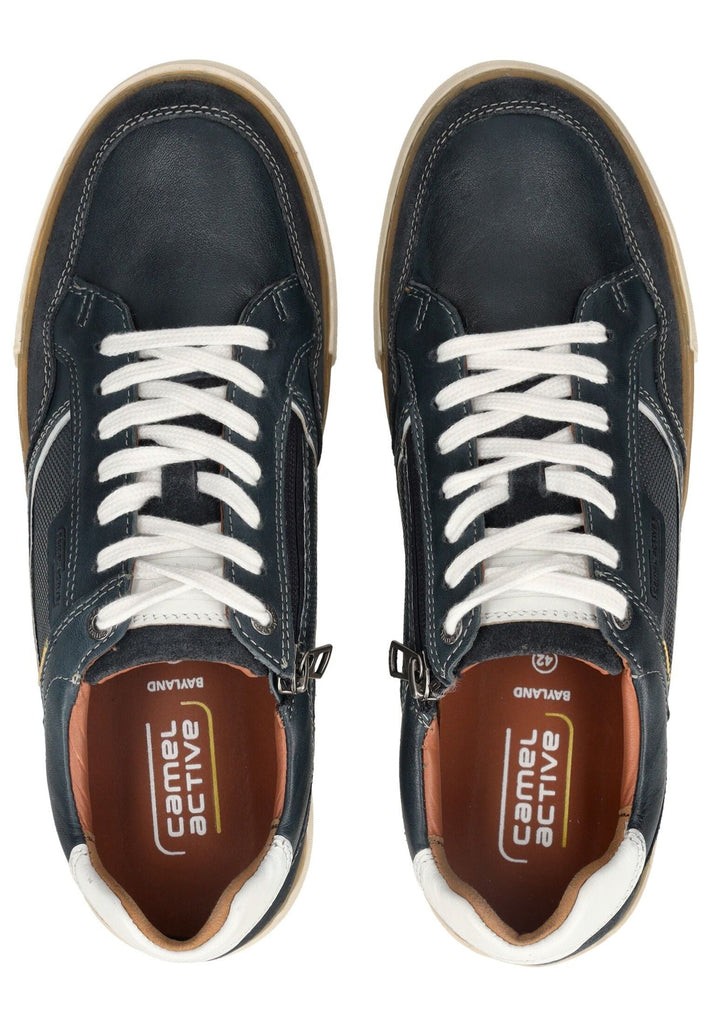 camel active Sneaker Leder Navy/Weiß