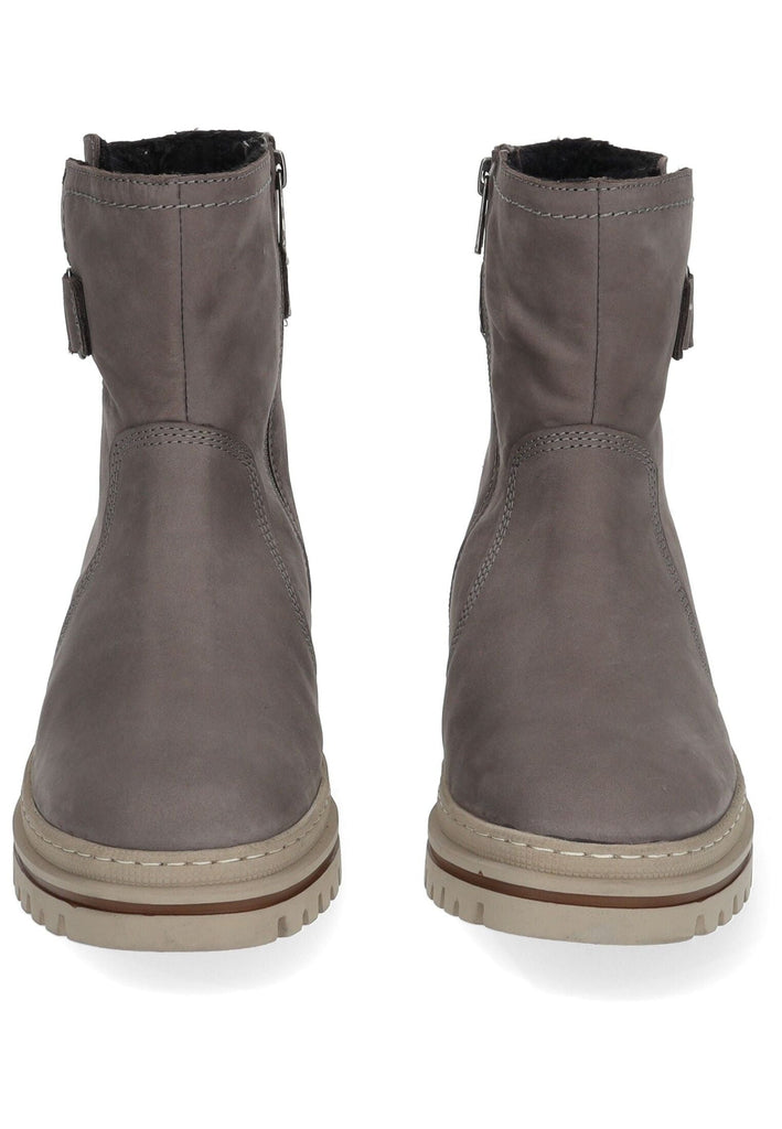 camel active Stiefelette Leder Dunkelgrau Warmfutter