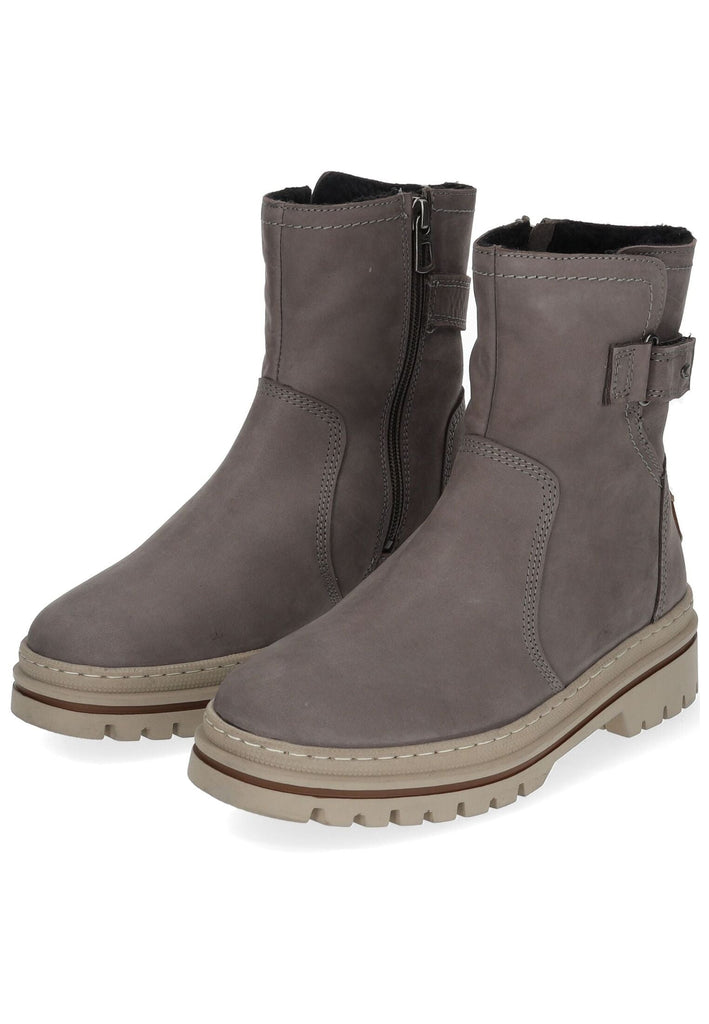 camel active Stiefelette Leder Dunkelgrau Warmfutter