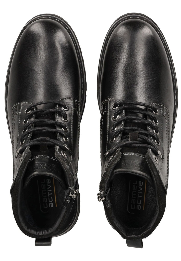 camel active Stiefelette Leder Schwarz Kombi Warmfutter