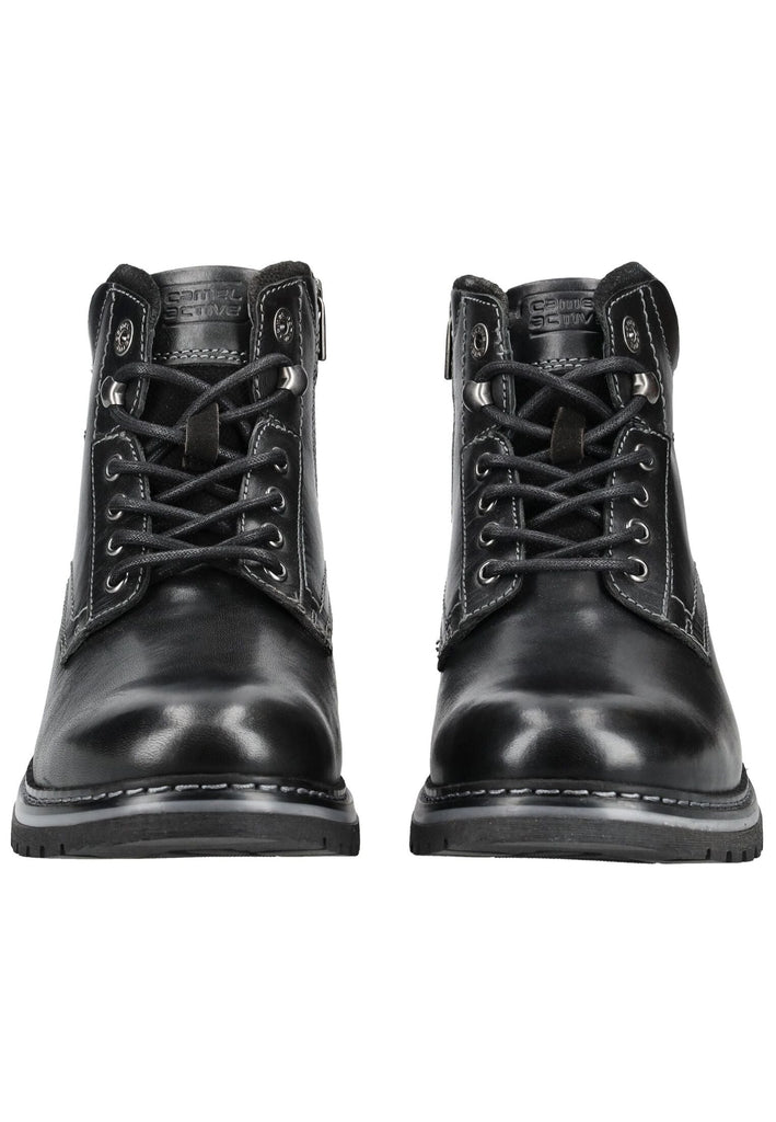 camel active Stiefelette Leder Schwarz Kombi Warmfutter