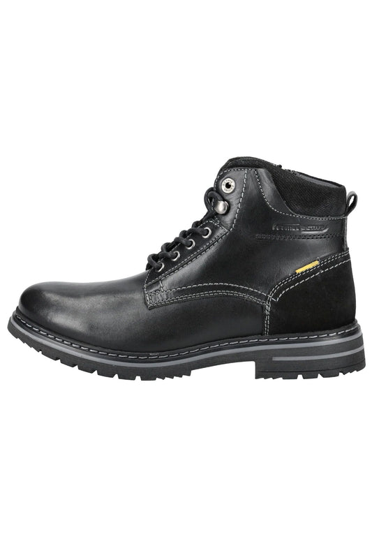 camel active Stiefelette Leder Schwarz Kombi Warmfutter