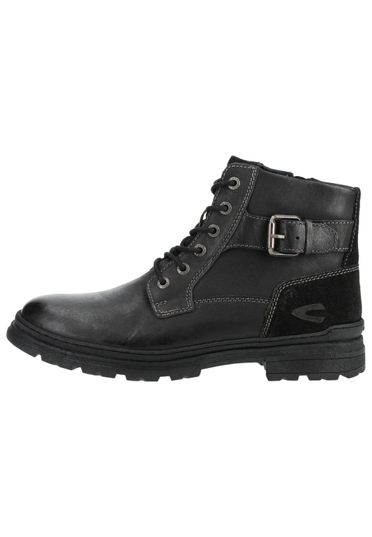camel active Stiefelette Leder Schwarz/Schwarz Warmfutter