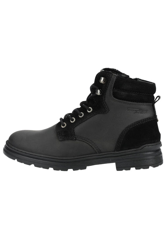 camel active Stiefelette Leder Schwarz/Schwarz Warmfutter