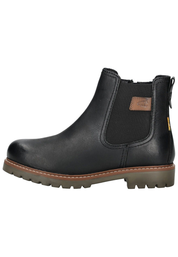 camel active Stiefelette Leder Schwarz Warmfutter