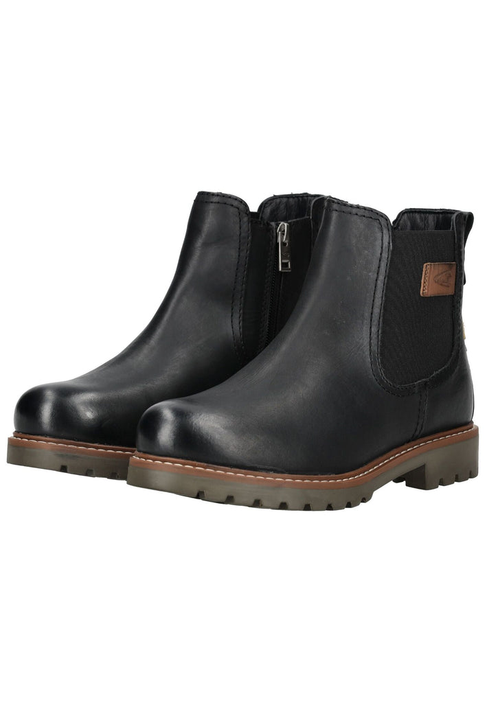 camel active Stiefelette Leder Schwarz Warmfutter