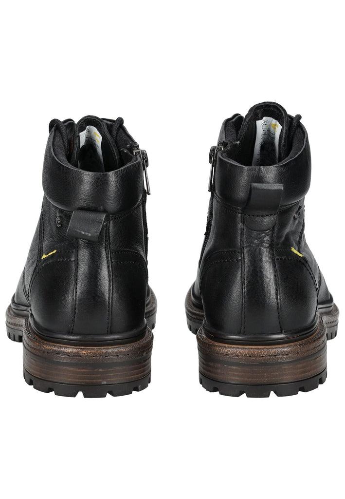 camel active Stiefelette Leder/Textil Schwarz