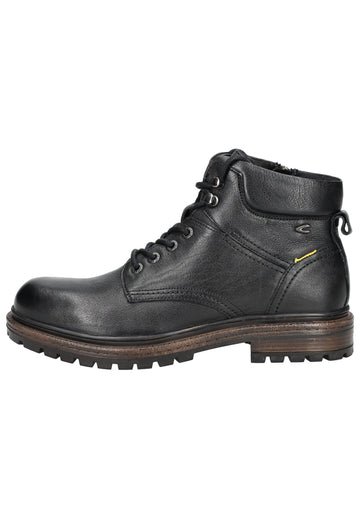 camel active Stiefelette Leder/Textil Schwarz