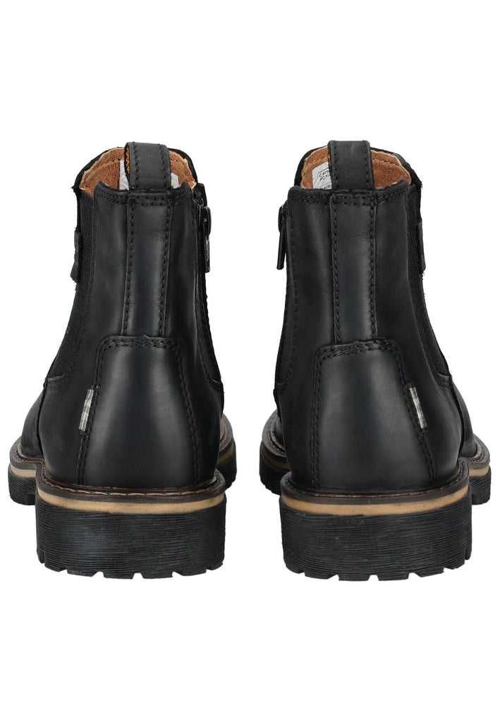 camel active Stiefelette Leder/Textil Schwarz Warmfutter