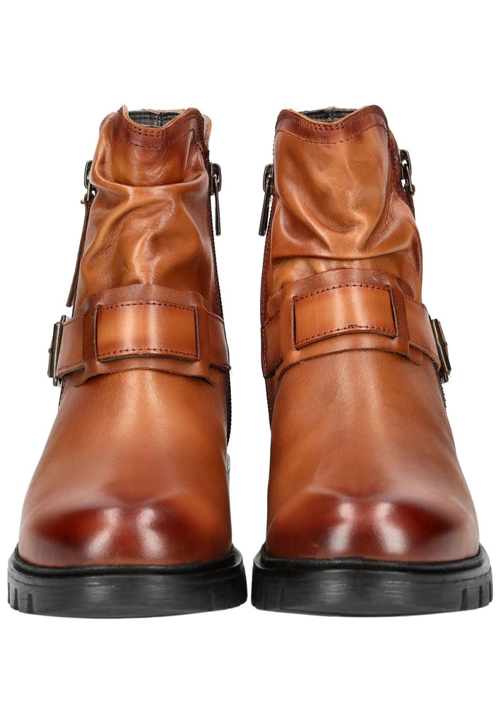 camel active Stiefelette Nappaleder Cognac