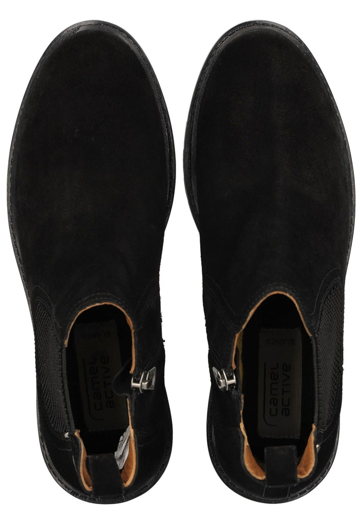camel active Stiefelette Veloursleder/Textil Schwarz