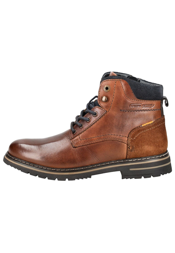 Stiefeletten camel active Stiefelette Leder Cognac Warmfutter