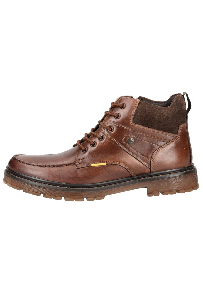 Stiefeletten camel active Stiefelette Leder Dunkelbraun Warmfutter