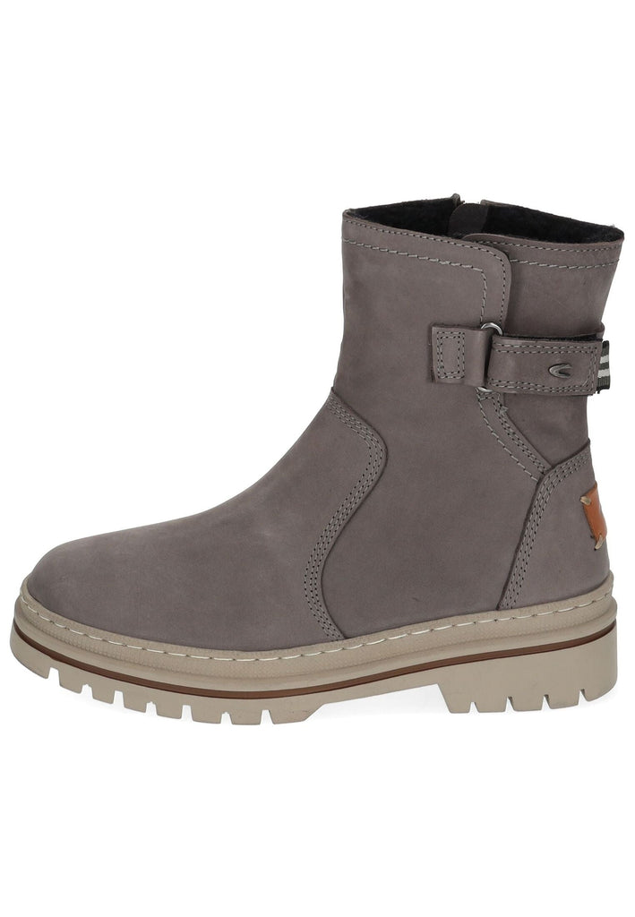 Stiefeletten camel active Stiefelette Leder Dunkelgrau Warmfutter