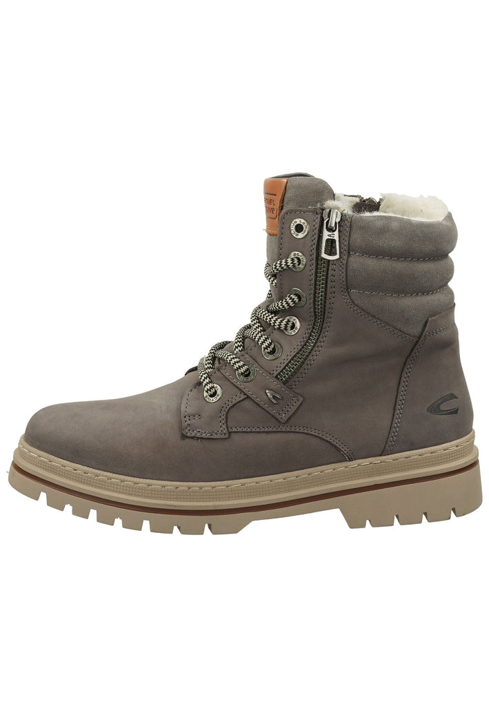 Stiefeletten camel active Stiefelette Leder Dunkelgrau Warmfutter