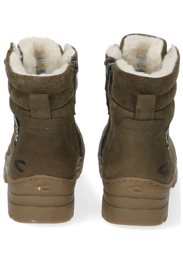 camel active Wanderschuhe Leder Khaki Warmfutter