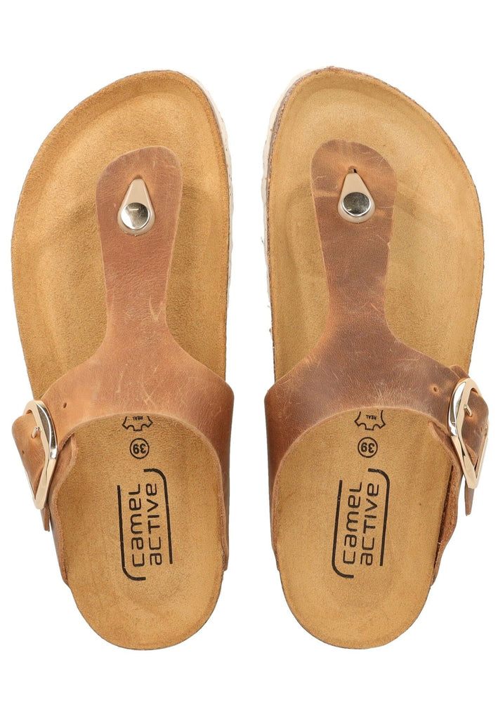 camel active Zehensteg Leder Natur