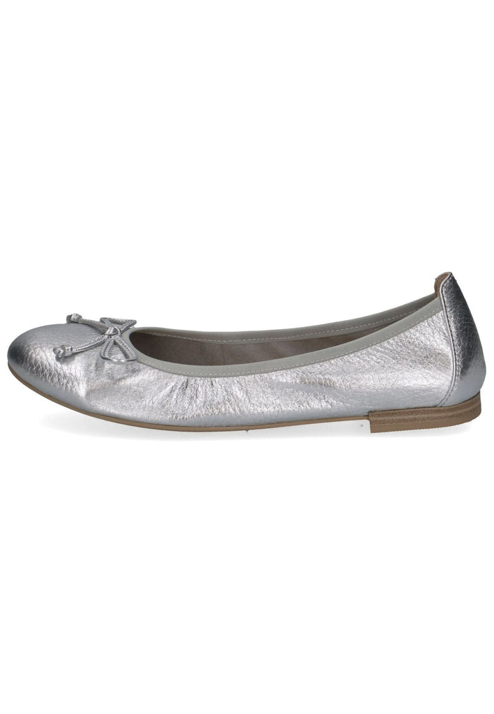 Ballerinas Caprice Ballerinas Leder Silber