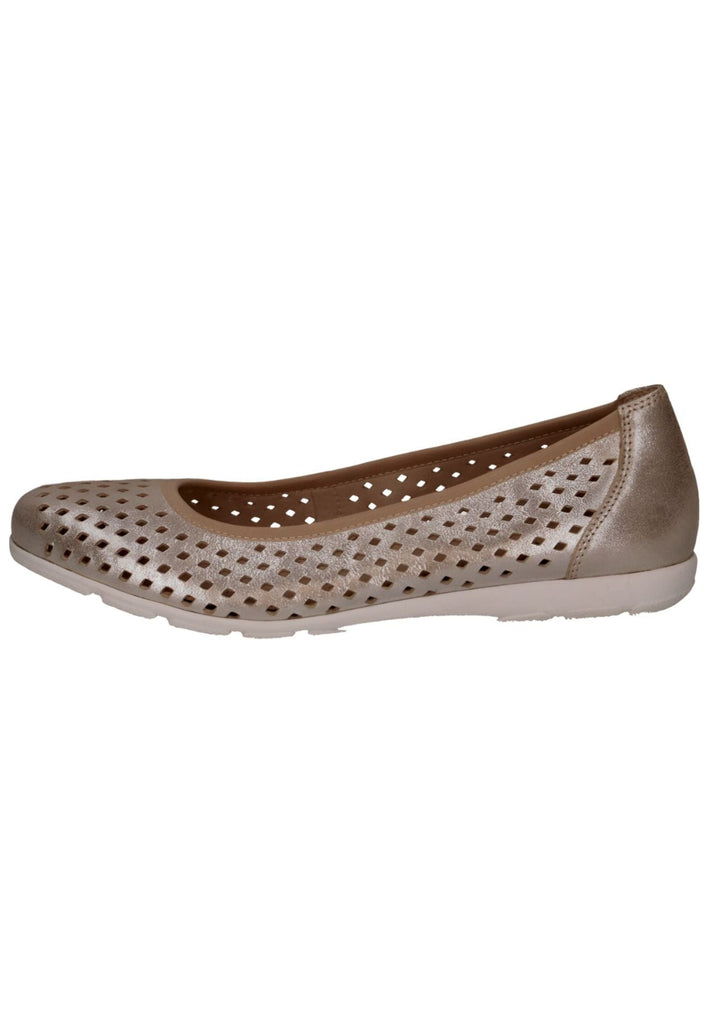Ballerinas Caprice Ballerinas Leder Taupe