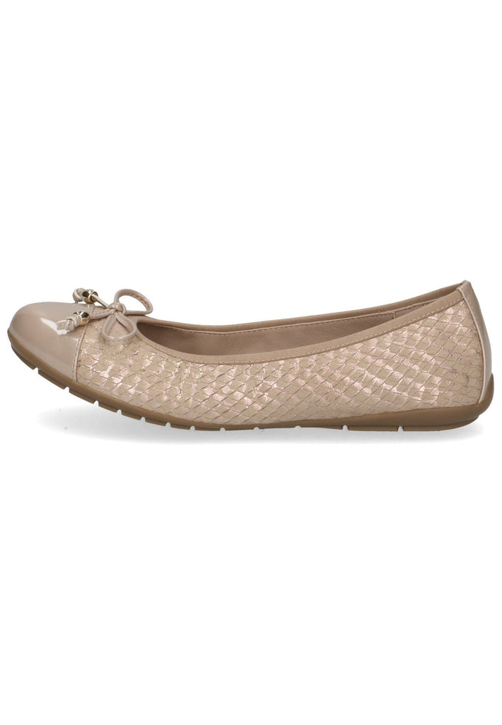 Ballerinas Caprice Ballerinas Leder/Textil Beige