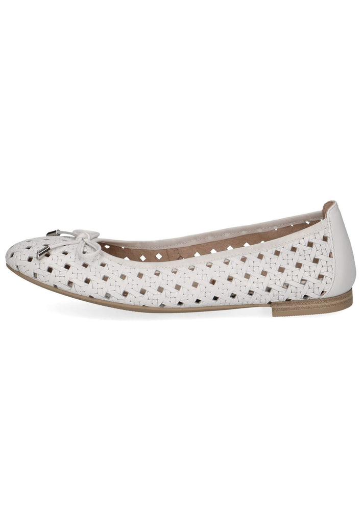 Ballerinas Caprice Ballerinas Nappaleder Weiß