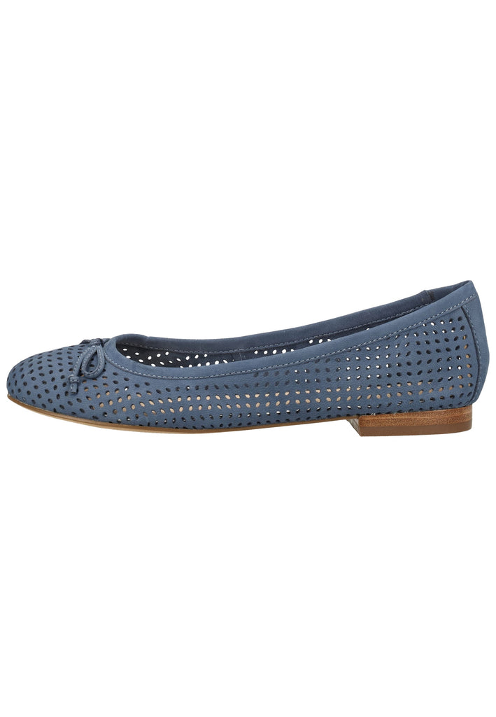 Caprice Ballerinas Leder Blue