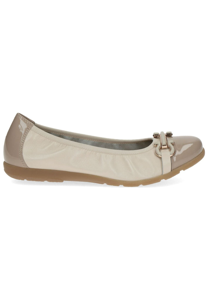 Caprice Ballerinas Leder Cream