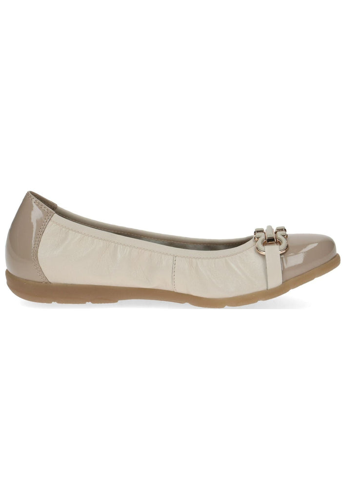 Caprice Ballerinas Leder Cream