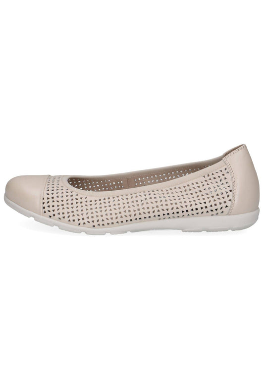 Caprice Ballerinas Leder Cream