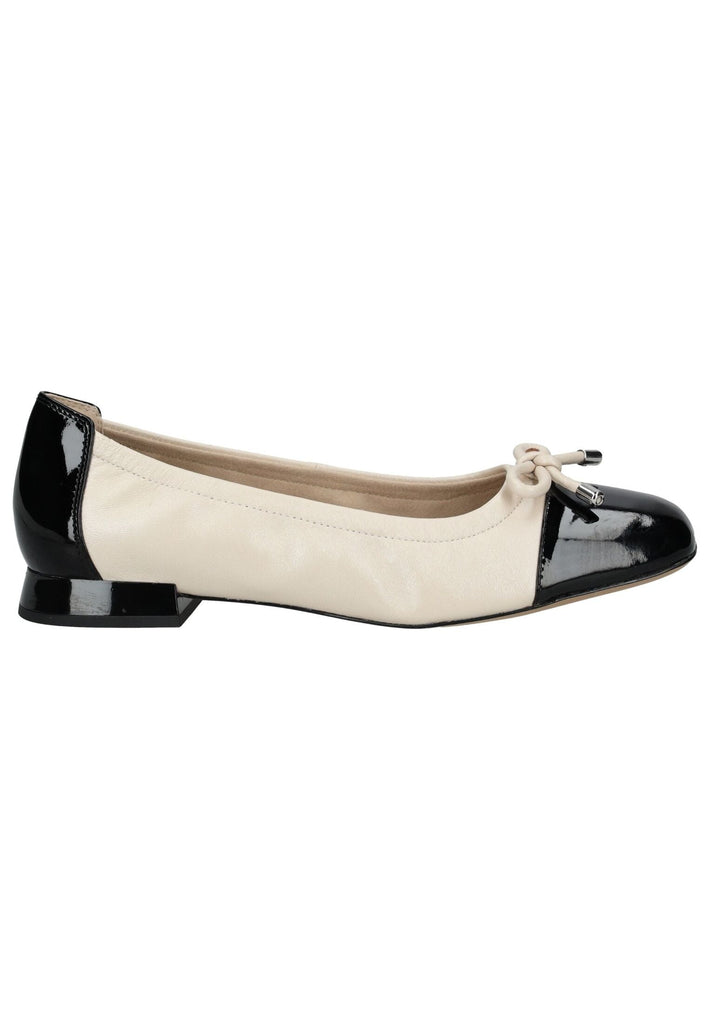 Caprice Ballerinas Leder Creme