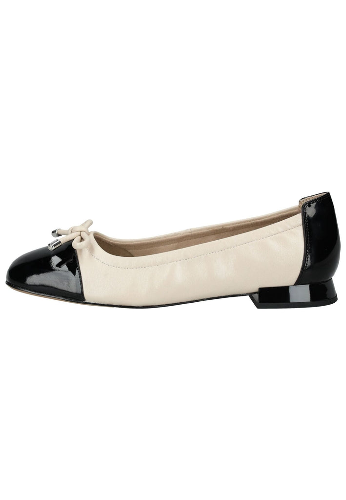 Caprice Ballerinas Leder Creme