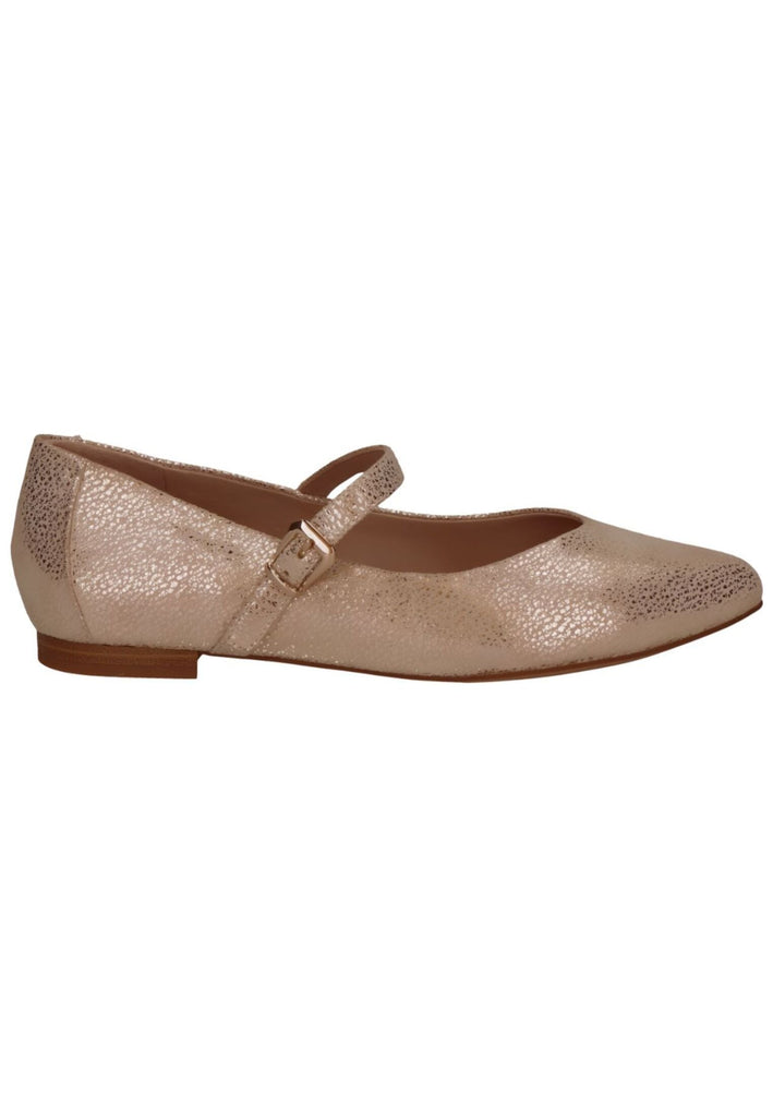 Caprice Ballerinas Leder Gold