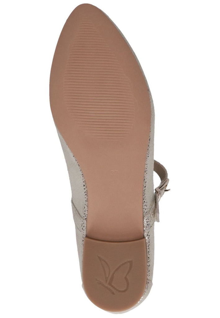 Caprice Ballerinas Leder Gold