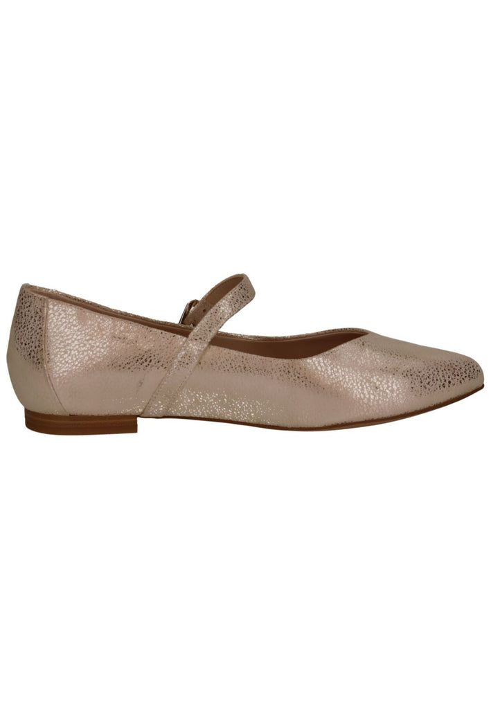 Caprice Ballerinas Leder Gold