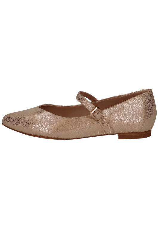 Caprice Ballerinas Leder Gold