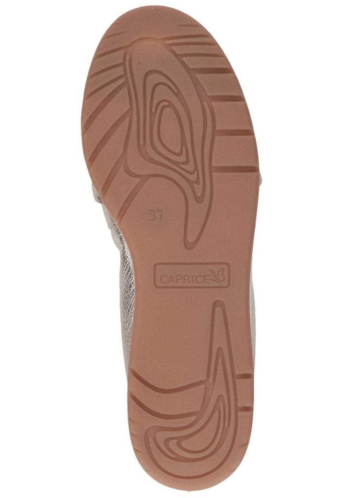 Caprice Ballerinas Leder Gold