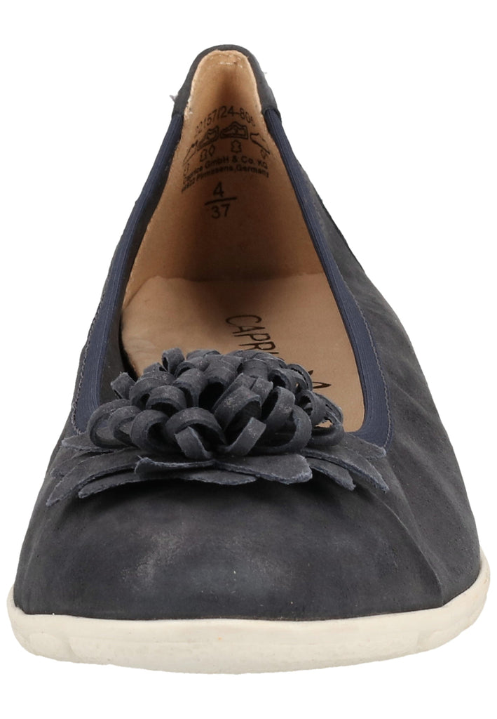 Caprice Ballerinas Leder Navy