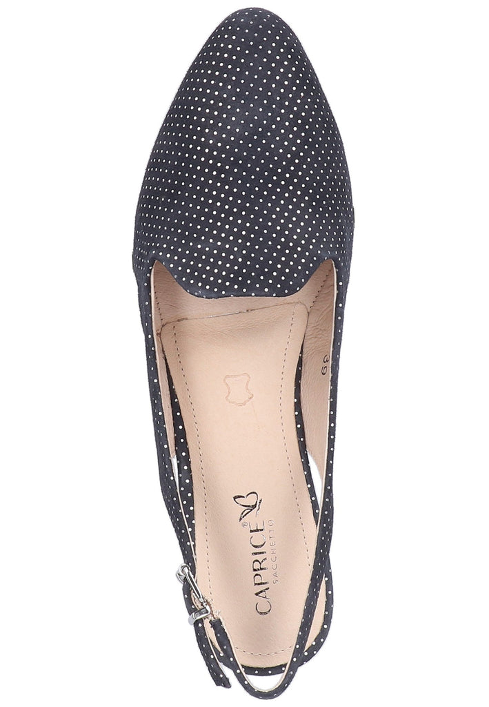Caprice Ballerinas Leder Navy