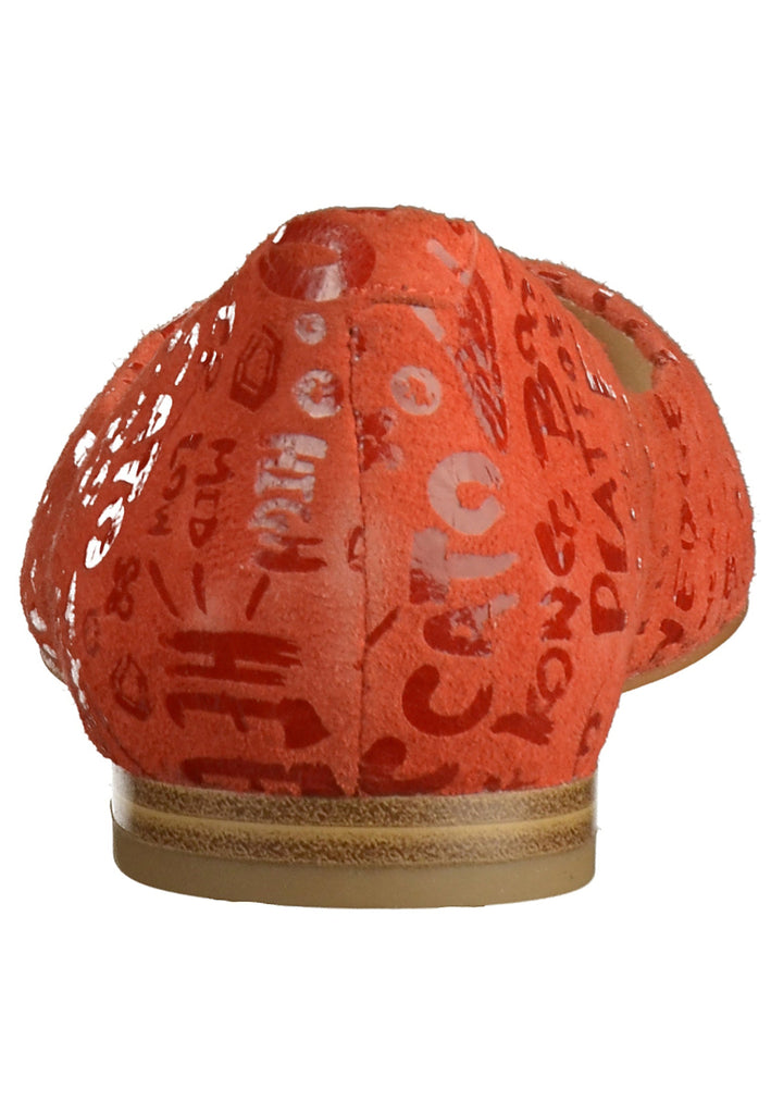 Caprice Ballerinas Leder Orange