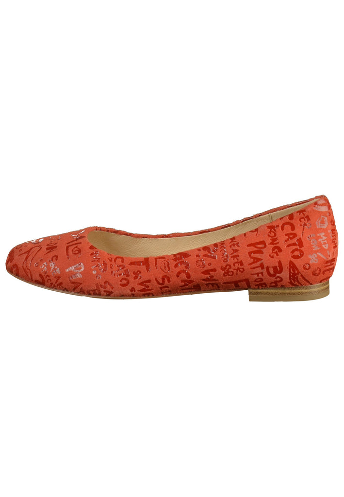 Caprice Ballerinas Leder Orange