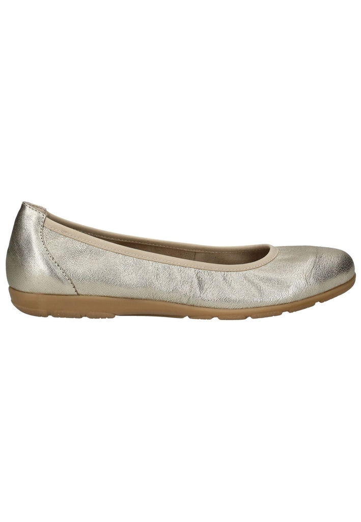 Caprice Ballerinas Leder Platin