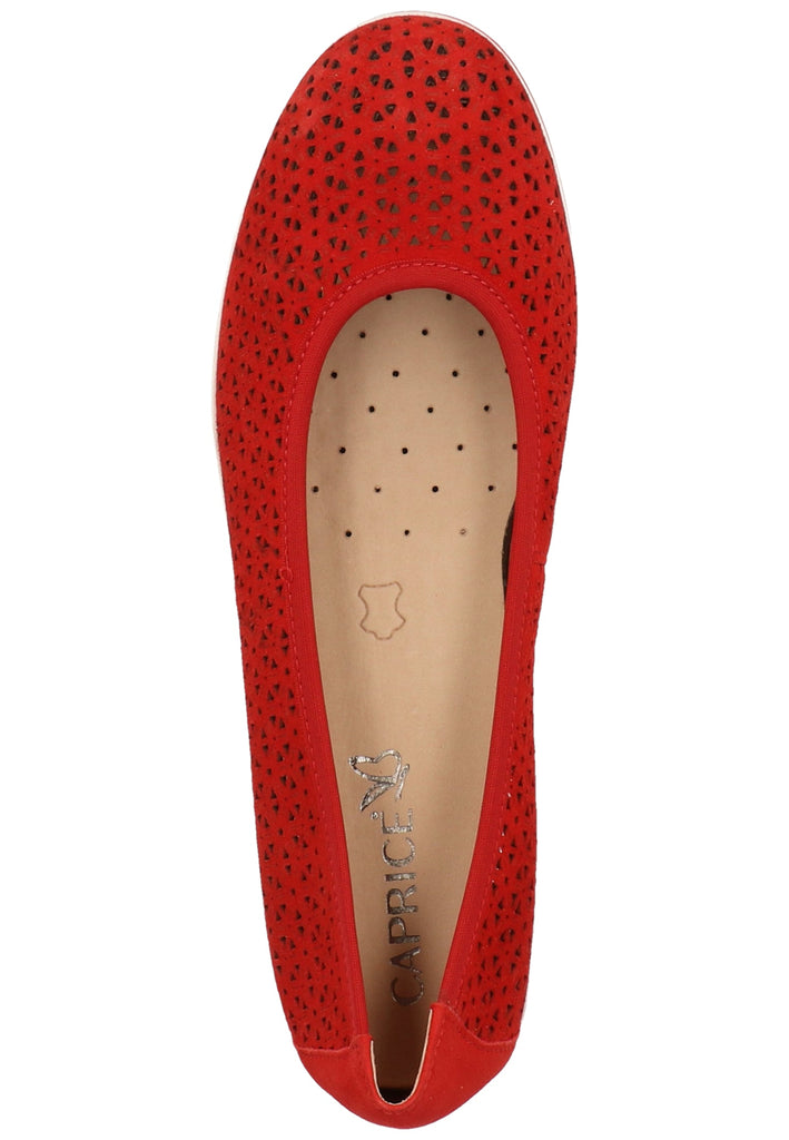 Caprice Ballerinas Leder Red