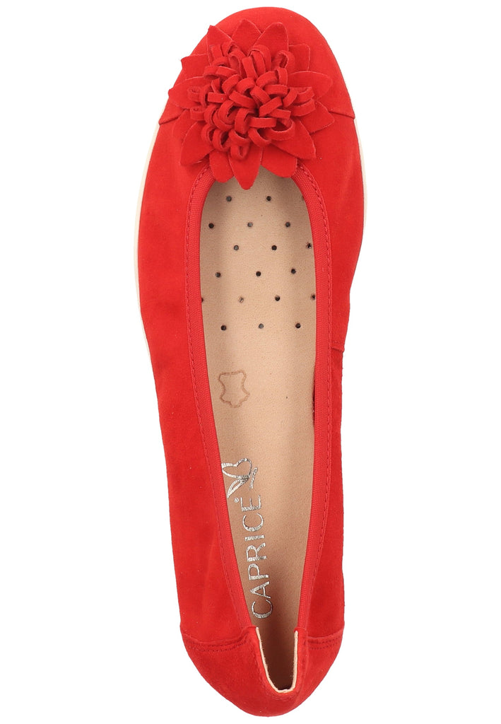 Caprice Ballerinas Leder Red