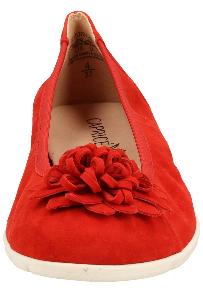 Caprice Ballerinas Leder Red