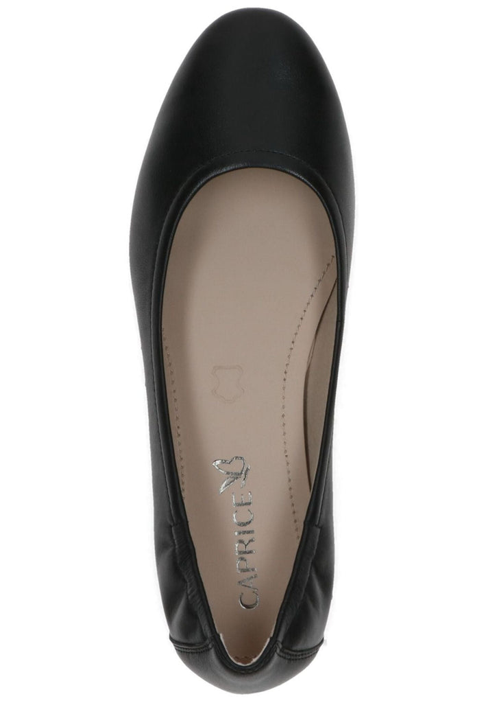 Caprice Ballerinas Leder Schwarz