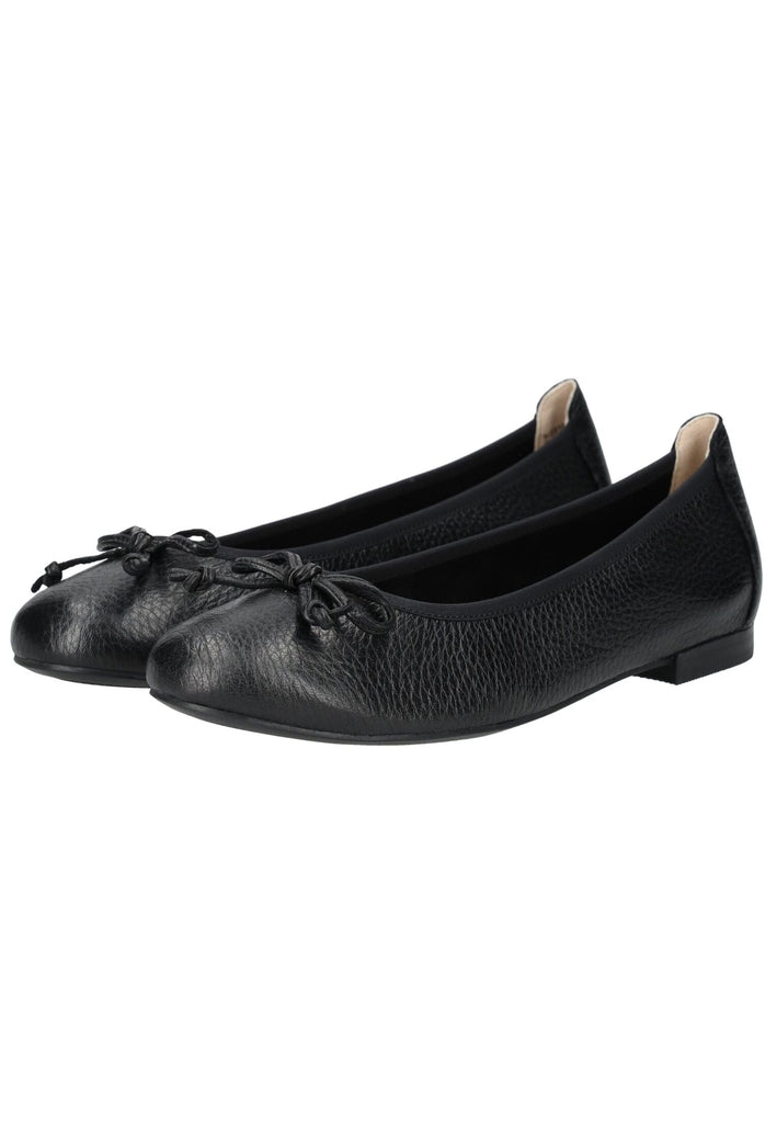 Caprice Ballerinas Leder Schwarz