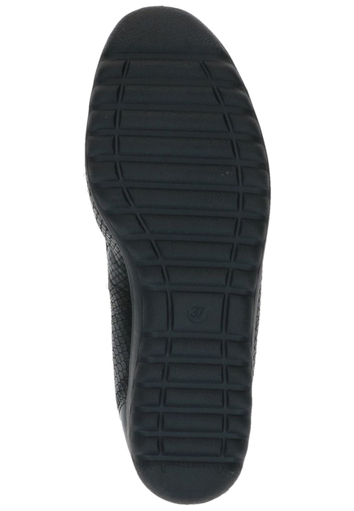 Caprice Ballerinas Leder Schwarz