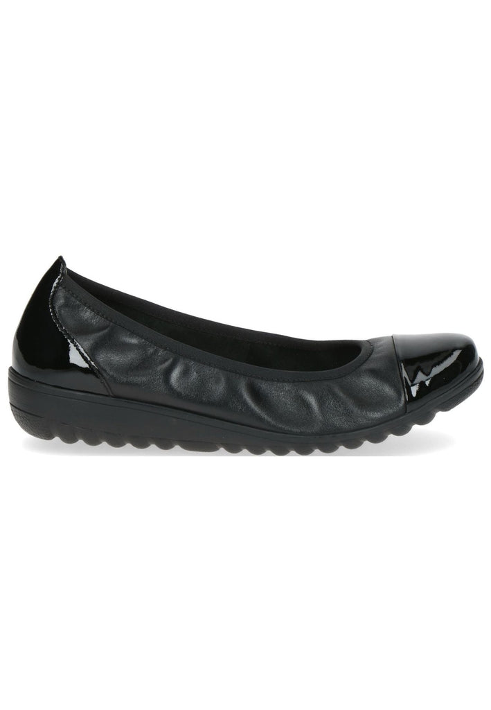 Caprice Ballerinas Leder Schwarz