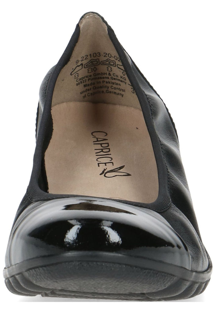 Caprice Ballerinas Leder Schwarz