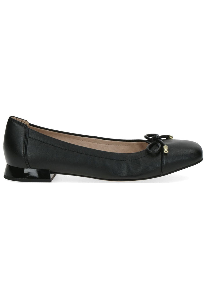 Caprice Ballerinas Leder Schwarz